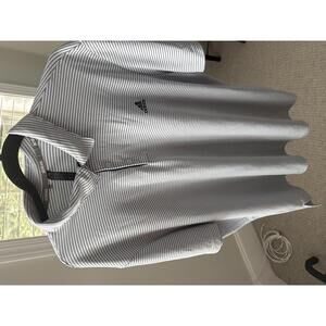 Adidas Men's Striped Polo Shirt 2XL